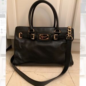 Michael Kors Black Purse with Crossbody Chain